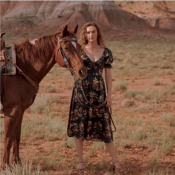 Hill House The Ophelia Nap Dress in Navy Equestrian Toile XS - Picture 4 of 14